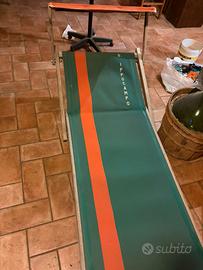 Lettino da mare in legno