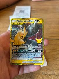 Pikachu e zekrom GX 30th