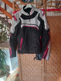 giacca moto estiva traforata 