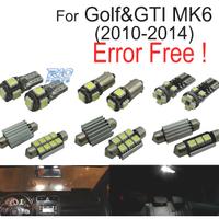 KIT 14 LAMPADE LED INTERNE PER VOLKSWAGEN VW GOLF 