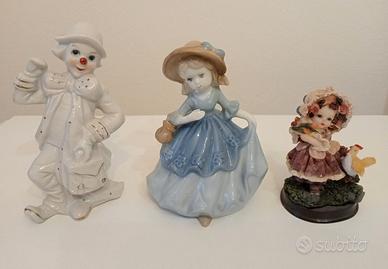 Statuette Clown, Fanciulla, Bambina