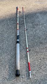 2 Canne introvabili  caperlan set fiberglass 220…