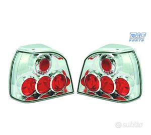 FANALI VOLKSWAGEN VW GOLF 3, 91-97 FONDO CROMATO L