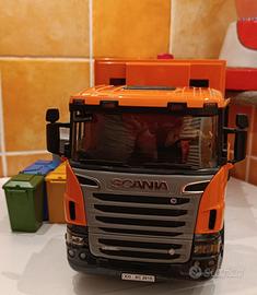Set Bruder Scania R spazzatura