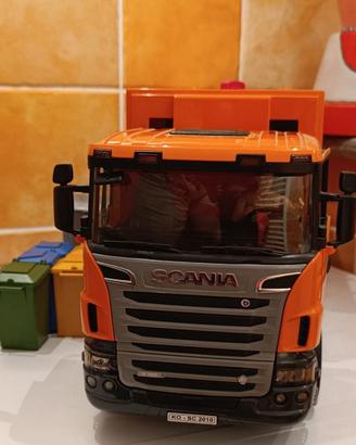 Set Bruder Scania R spazzatura