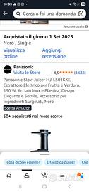 Estrattore panasonic Nuovo