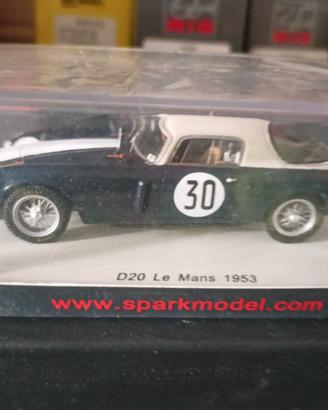 modellino  Lancia D20 COMPR.N.30 DNF LM 1953 1:43