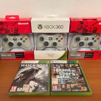 Lotto 3 Controller XBox 360 Compatibili + 2 giochi