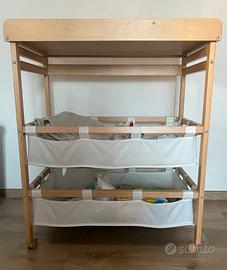 Fasciatoio con vaschetta estraibile