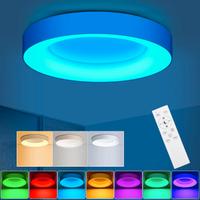 LEZOE Plafoniera LED RGB a Soffitto Dimmerabile co