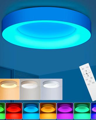 LEZOE Plafoniera LED RGB a Soffitto Dimmerabile co