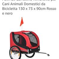 rimorchio per cani da bici