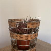 Cestino vintage stile boho-moderno