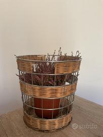 Cestino vintage stile boho-moderno