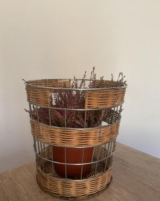 Cestino vintage stile boho-moderno