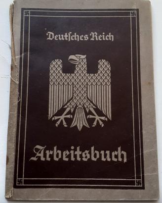 LIBRETTO DI LAVORO 3° REICH 