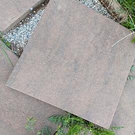 Lastra fiammata in pietra ricostruita corten 