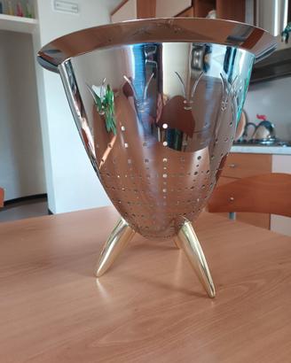 scolatoio e secchiello ghiaccio vino Alessi