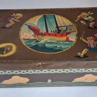 scatola latta vintage d'epoca Braj Lambrate