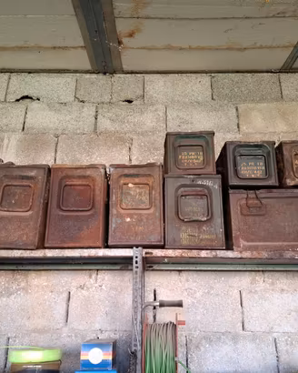 Cassetta porta munizioni metallica