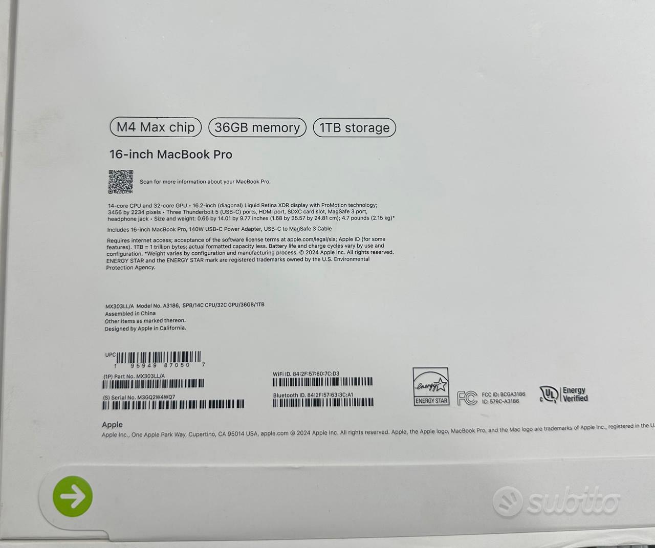 Apple 2024 MacBook Pro Laptop with M4 Max Chip 16