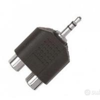 Adattatore Stereo Jack 3.5mm Maschio 2 RCA Femmine