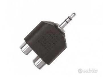 Adattatore Stereo Jack 3.5mm Maschio 2 RCA Femmine