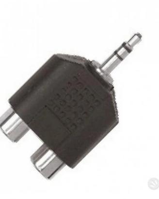 Adattatore Stereo Jack 3.5mm Maschio 2 RCA Femmine