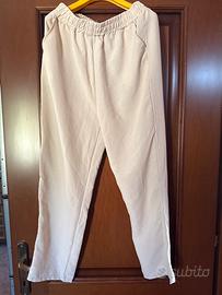 Pantaloni leggeri beige