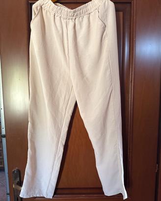 Pantaloni leggeri beige