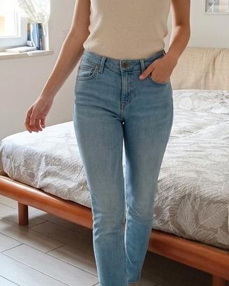 Jeans Lee Elly W26 L31 Lavaggio Chiaro