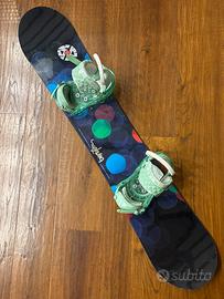 Snowboard Burton tavola con attacchi