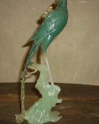 Antica scultura cinese in giada nefrite - Fenice s