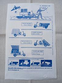 Pubblicità velina Ape Piaggio 