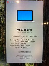 Macbook pro 15”