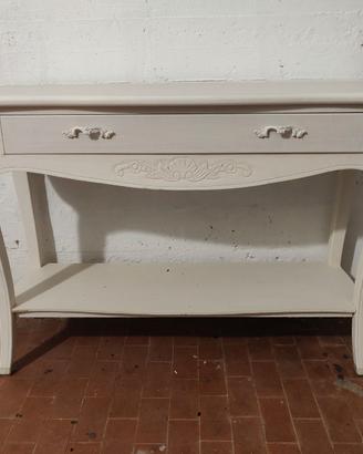 Concolle da ingresso bianca stile Shabby Chic