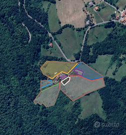 Casale in sasso con 4.8 ettari di terreno +vista