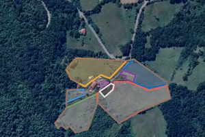 Casale in sasso con 4.8 ettari di terreno +vista