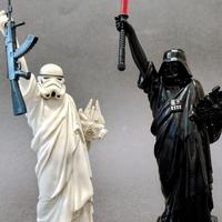 statue star wars stile statua della liberta