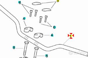 Manubrio Aprilia Tuono 125 AP8118664