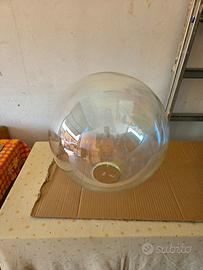 paralume di vetro per piantana 