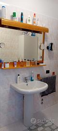 Specchio per bagno con mensola.