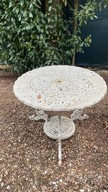 Tavolo inglese da giardino stile vittoriano, vinta