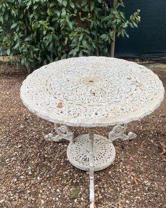 Tavolo inglese da giardino stile vittoriano, vinta