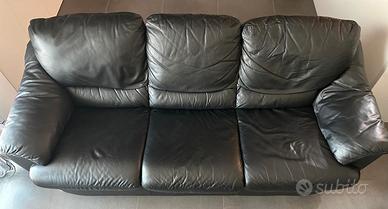 Divano letto in pelle 3 posti