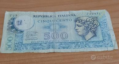 500 lire Mercurio anno 1970