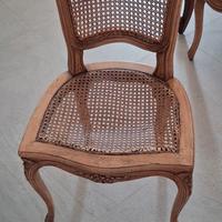 4 sedie in noce 