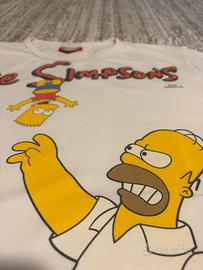 T-shirt Slim fit - The Simpsons Bianca - Taglia S