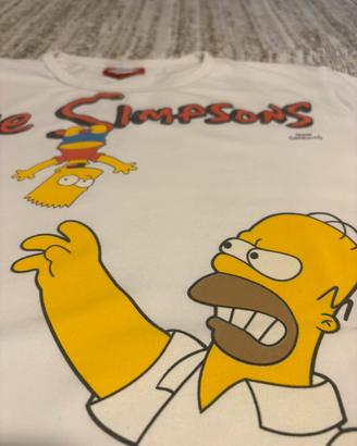 T-shirt Slim fit - The Simpsons Bianca - Taglia S