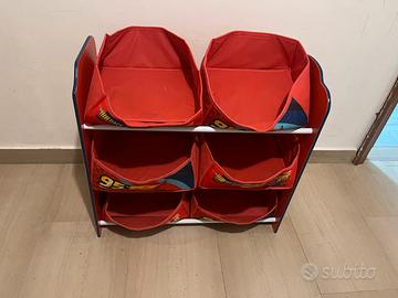 Scaffale porta giochi Disney Cars